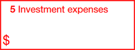 Box 5: Investment Expenses