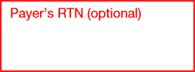 Box 1: payer's rtn