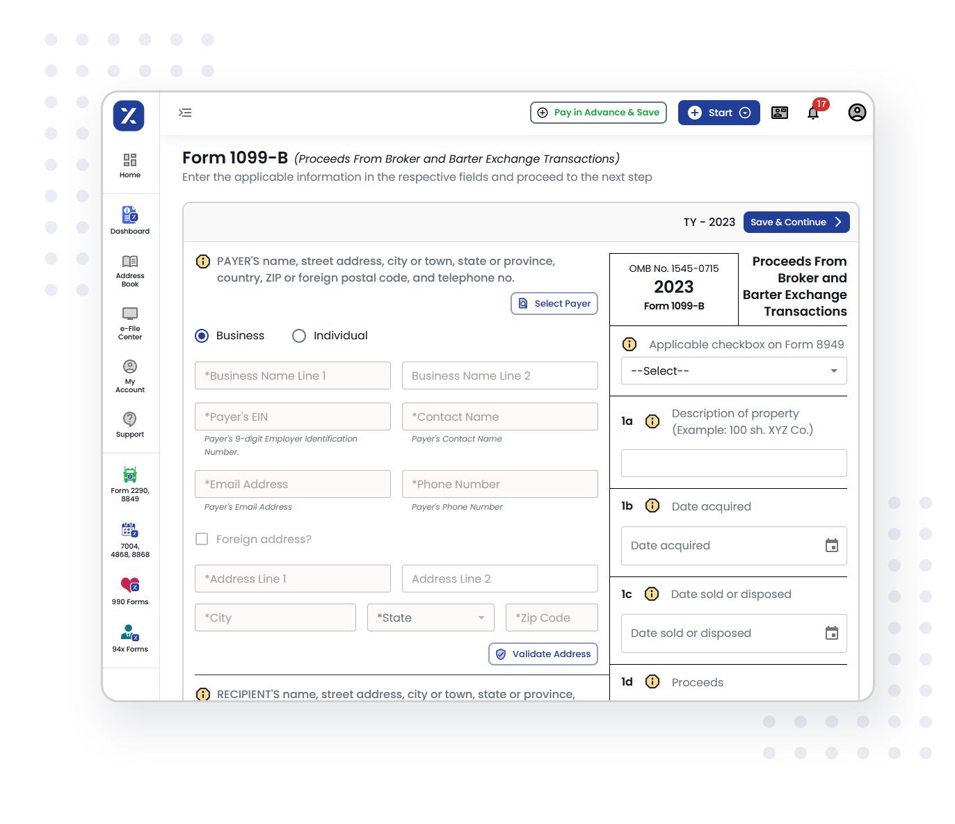 3 Simple steps to complete your Form 1099-B e-filing