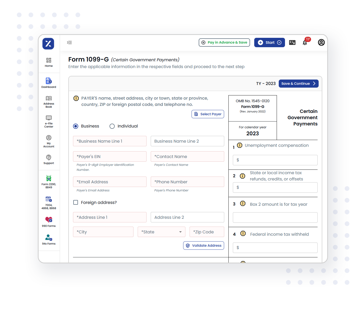 E-file your Form 1099-G effortlessly in just 3 simple steps